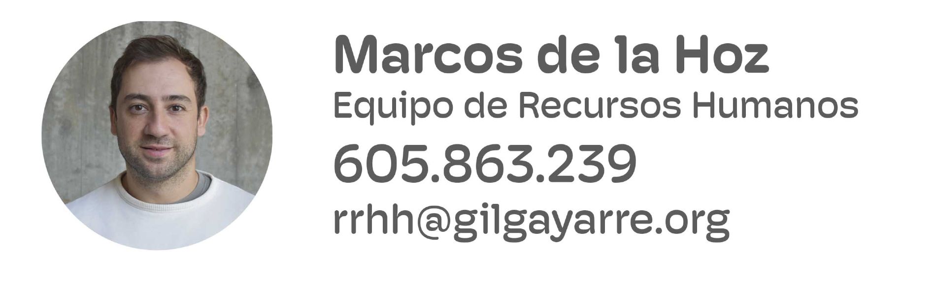 Contacto Equipo de Recursos Humanos de la Fundacin Gil Gayarre