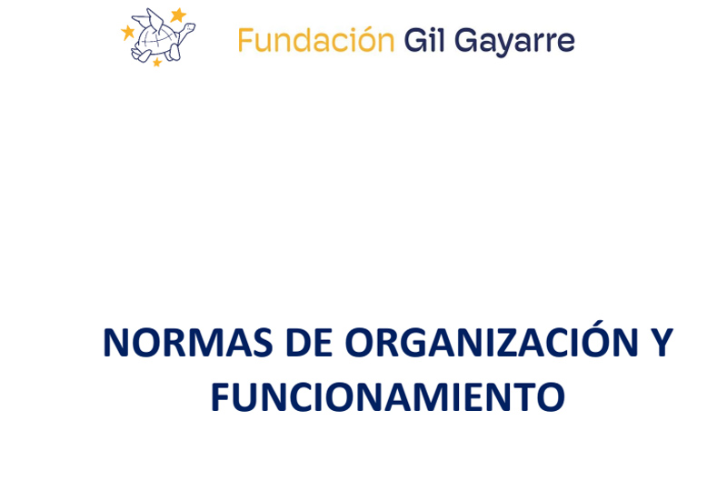 Normas de organizacin y funcionamiento del Colegio de Educacin Especial de la Fundacin Gil Gayarre